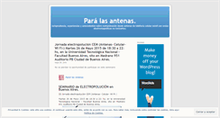 Desktop Screenshot of paralasantenas.wordpress.com