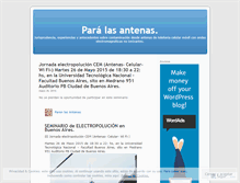 Tablet Screenshot of paralasantenas.wordpress.com