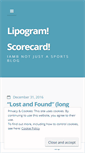 Mobile Screenshot of lipogramscorecard.wordpress.com