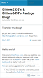 Mobile Screenshot of glitters2335.wordpress.com