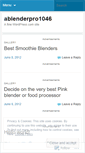 Mobile Screenshot of ablenderpro1046.wordpress.com