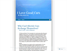 Tablet Screenshot of ilovegoodcars.wordpress.com