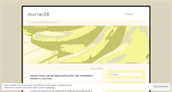 Desktop Screenshot of murrar26.wordpress.com
