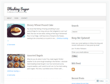 Tablet Screenshot of blushingsugar.wordpress.com