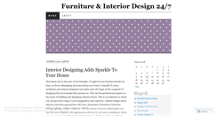 Desktop Screenshot of furnitureandinteriordesign247.wordpress.com