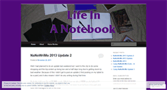 Desktop Screenshot of lifeinanotebook.wordpress.com