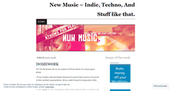 Desktop Screenshot of nuwmusic.wordpress.com