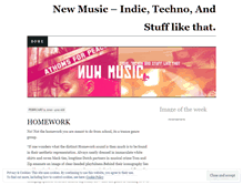 Tablet Screenshot of nuwmusic.wordpress.com