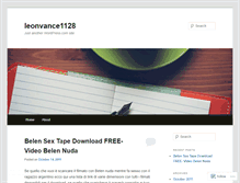 Tablet Screenshot of leonvance1128.wordpress.com