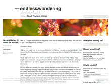 Tablet Screenshot of endlesswandering.wordpress.com