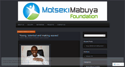 Desktop Screenshot of motsekimabuyafoundation.wordpress.com