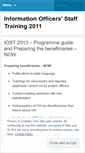 Mobile Screenshot of iost2011.wordpress.com