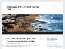 Tablet Screenshot of iost2011.wordpress.com