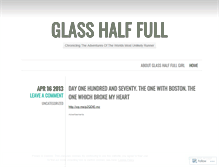 Tablet Screenshot of glasshalffull83.wordpress.com