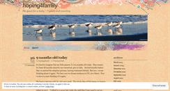 Desktop Screenshot of hoping4family.wordpress.com