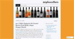 Desktop Screenshot of 90pluscellars.wordpress.com