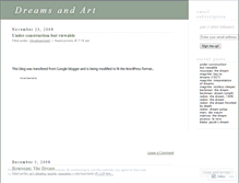 Tablet Screenshot of dreamartists.wordpress.com