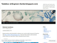 Tablet Screenshot of faridul.wordpress.com