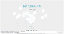 Desktop Screenshot of in.bancdebinarydemo.wordpress.com