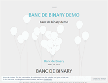 Tablet Screenshot of in.bancdebinarydemo.wordpress.com