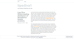 Desktop Screenshot of lipsdiva1.wordpress.com