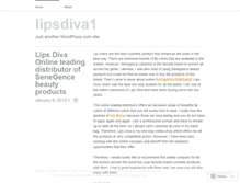 Tablet Screenshot of lipsdiva1.wordpress.com