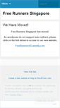 Mobile Screenshot of freerunnerssg.wordpress.com