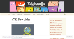 Desktop Screenshot of pokewalls.wordpress.com