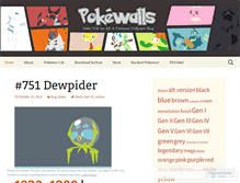 Tablet Screenshot of pokewalls.wordpress.com