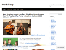 Tablet Screenshot of fourthfriday.wordpress.com