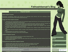 Tablet Screenshot of fatmaambarsari.wordpress.com