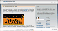 Desktop Screenshot of lizmariemedrano.wordpress.com