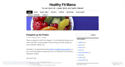 Desktop Screenshot of healthyfitmama.wordpress.com