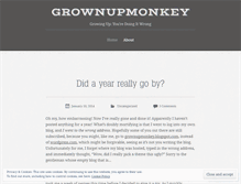 Tablet Screenshot of grownupmonkey.wordpress.com