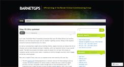 Desktop Screenshot of barnetgps.wordpress.com