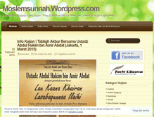Tablet Screenshot of moslemsunnah.wordpress.com