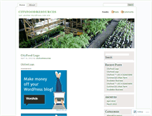 Tablet Screenshot of cityfoodresources.wordpress.com