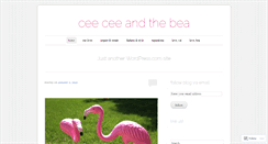 Desktop Screenshot of ceeceeandthebea.wordpress.com