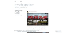 Desktop Screenshot of nwodespotism.wordpress.com