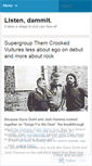 Mobile Screenshot of listendammit.wordpress.com