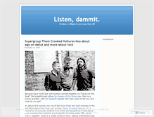 Tablet Screenshot of listendammit.wordpress.com
