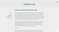 Desktop Screenshot of daddybird.wordpress.com