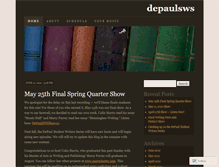 Tablet Screenshot of depaulsws.wordpress.com