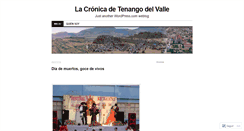 Desktop Screenshot of cronicadetenangodelvalle.wordpress.com