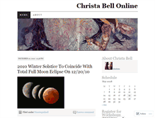 Tablet Screenshot of christabellonline.wordpress.com