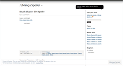 Desktop Screenshot of mangaspoiler.wordpress.com
