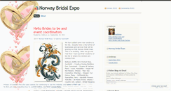 Desktop Screenshot of norwaybridalexpo.wordpress.com