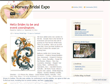 Tablet Screenshot of norwaybridalexpo.wordpress.com