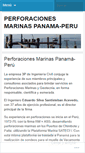 Mobile Screenshot of perforacionesmarinaspanama.wordpress.com