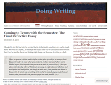 Tablet Screenshot of doingwriting.wordpress.com